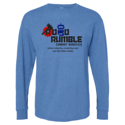 Robo Rumble - Unisex Gold Soft Touch Long Sleeve T-Shirt Thumbnail